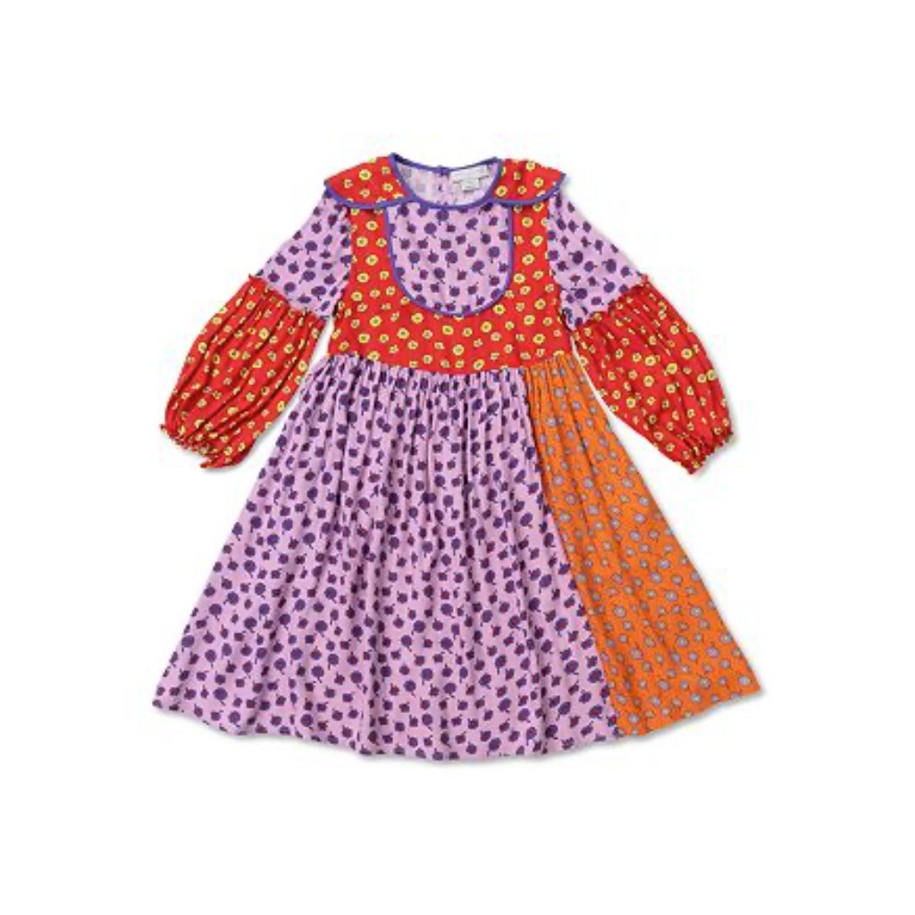 Stella Mccartney Kids Patchwork Floral Print Dress, 12